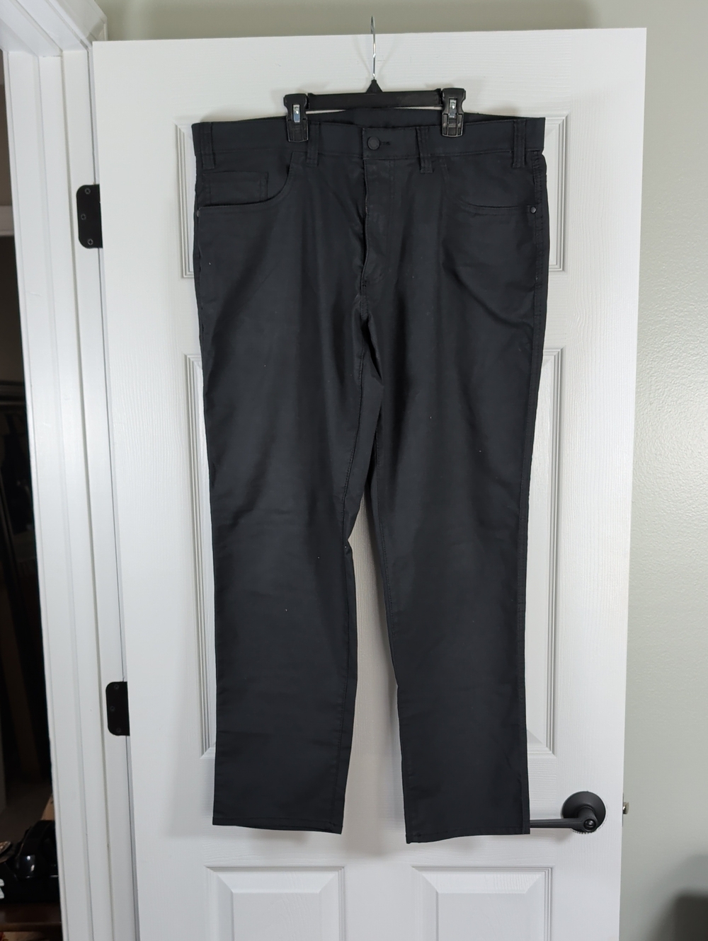 Haggar Black Straight Leg Pants